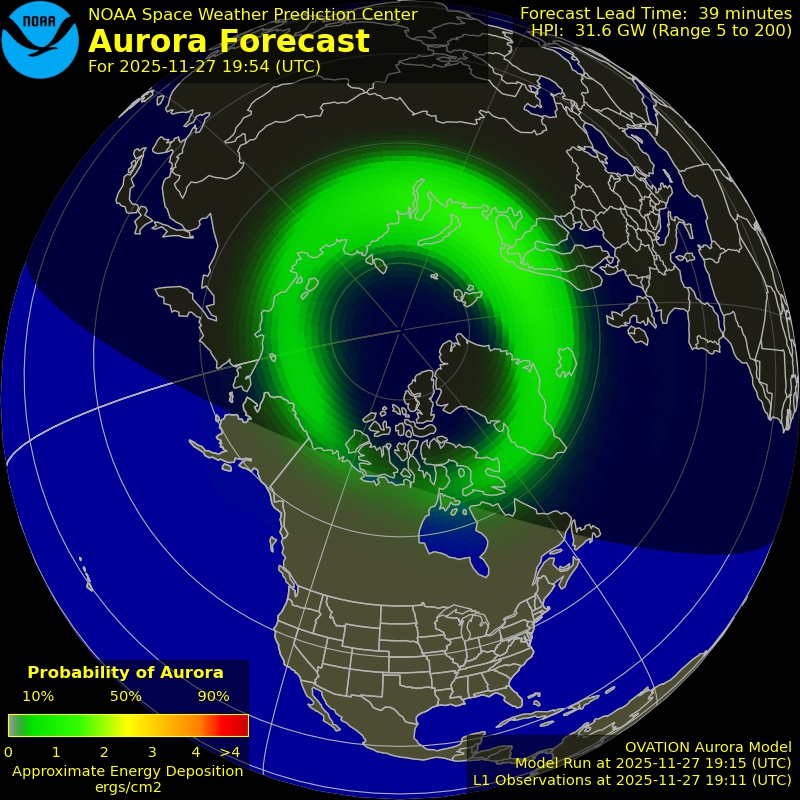 Aurora Oval Northern Hemisphere