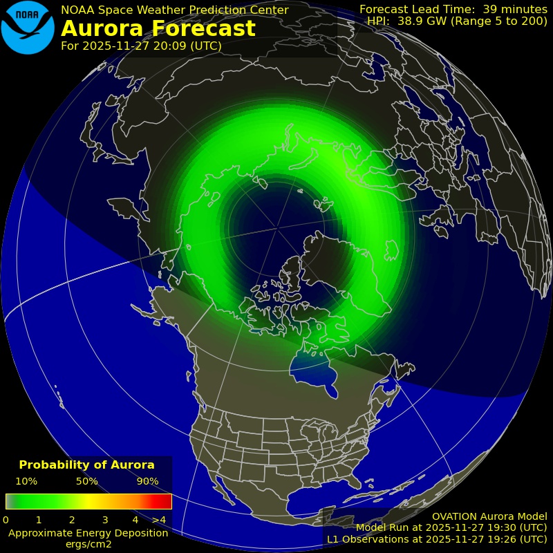 Aurora Oval Northern Hemisphere