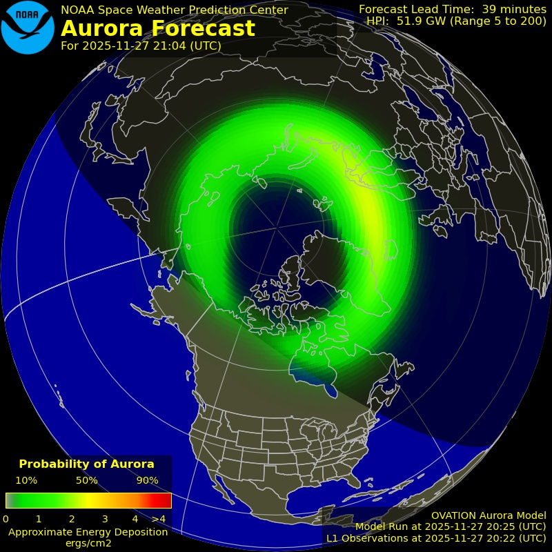 Aurora Oval Northern Hemisphere