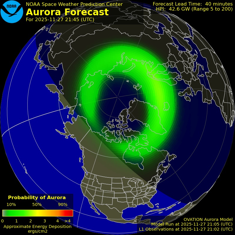 Aurora Oval Northern Hemisphere