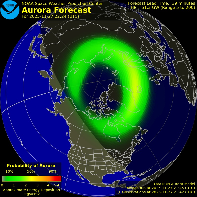 Aurora Oval Northern Hemisphere