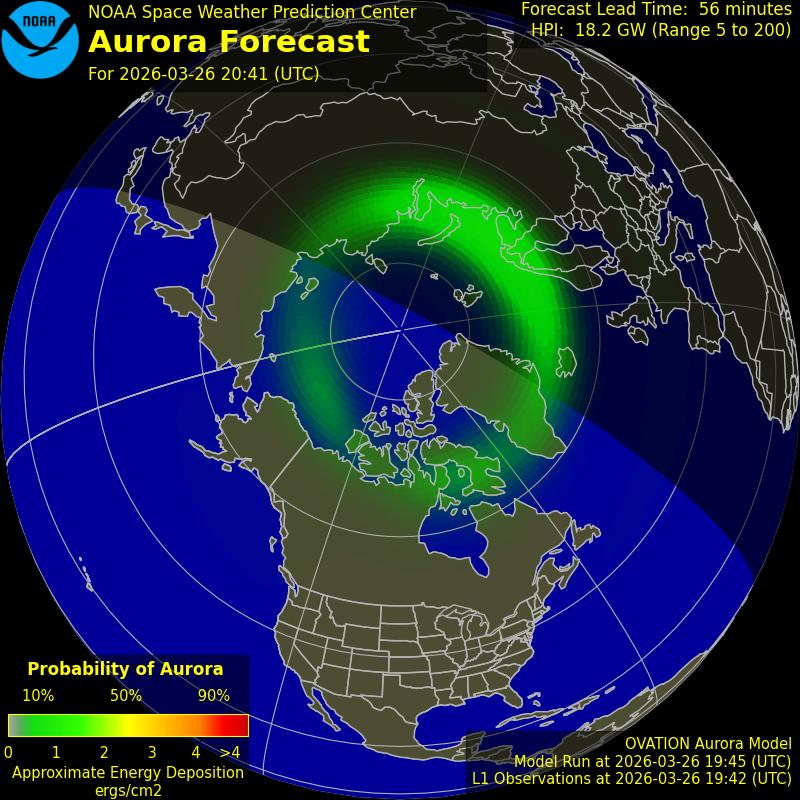 Aurora Oval Northern Hemisphere