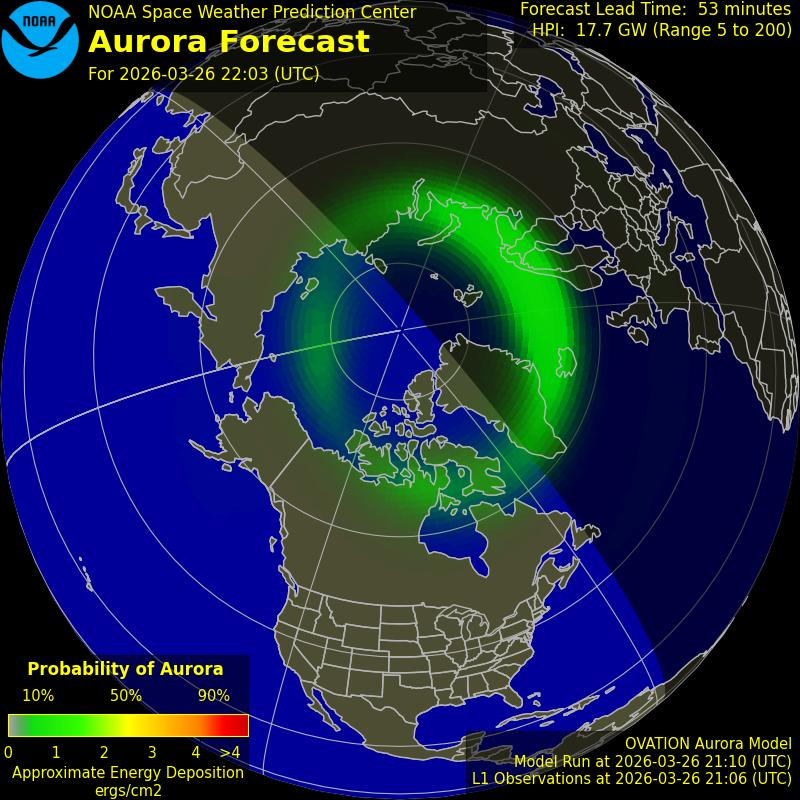 Aurora Oval Northern Hemisphere