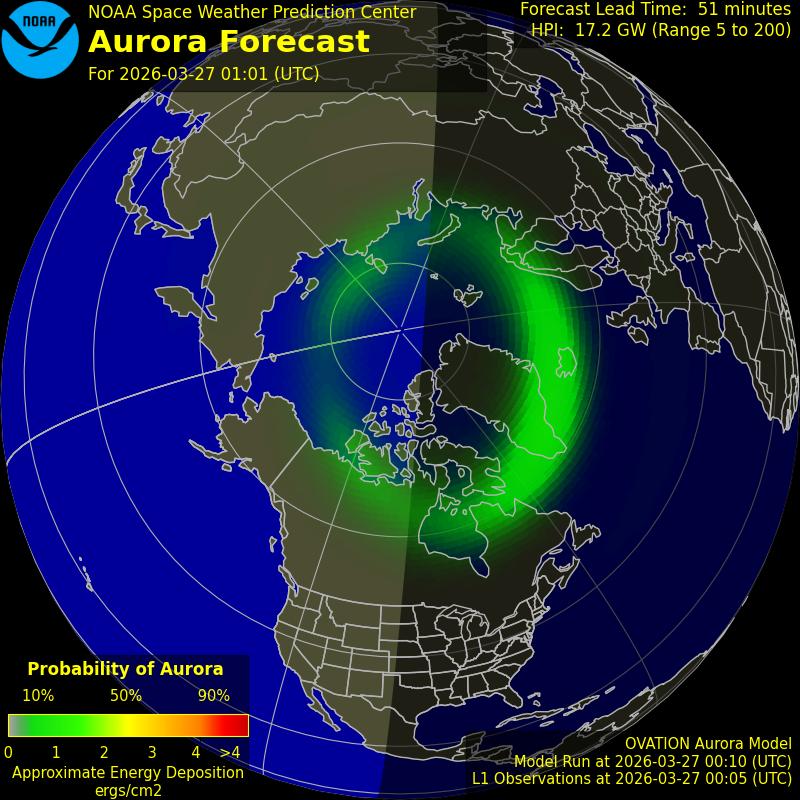 Aurora Oval Northern Hemisphere
