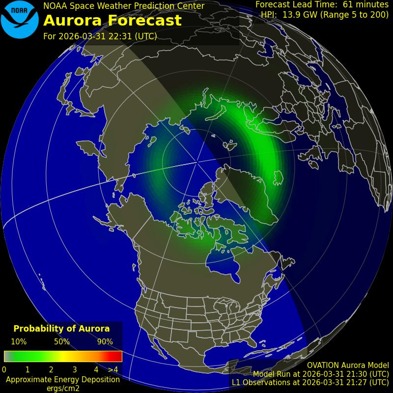 Aurora Oval Northern Hemisphere
