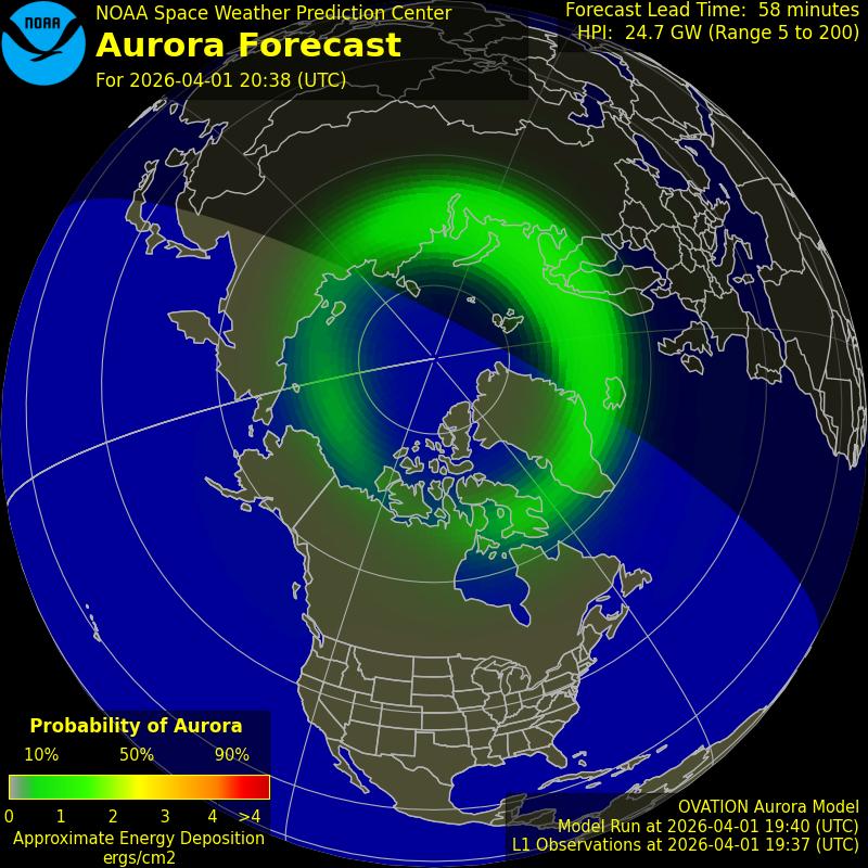 Aurora Oval Northern Hemisphere
