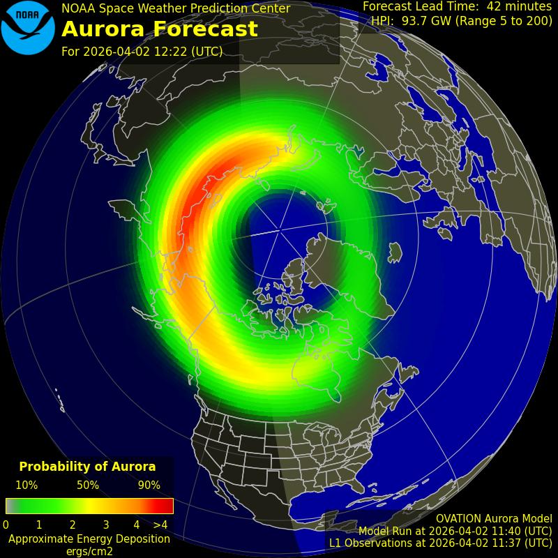 Aurora Oval Northern Hemisphere