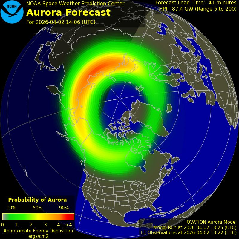 Aurora Oval Northern Hemisphere
