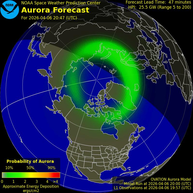 Aurora Oval Northern Hemisphere