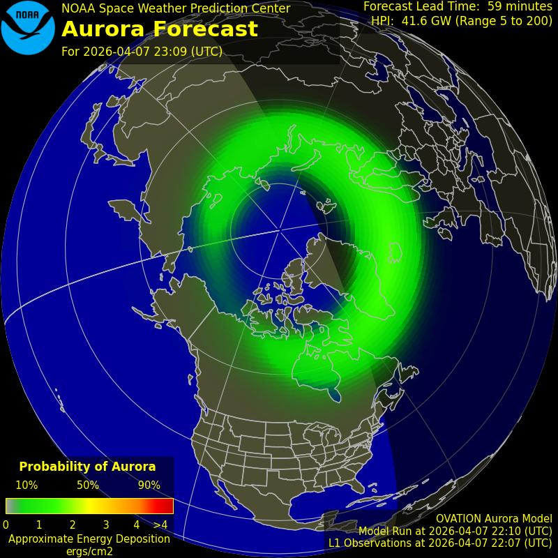Aurora Oval Northern Hemisphere