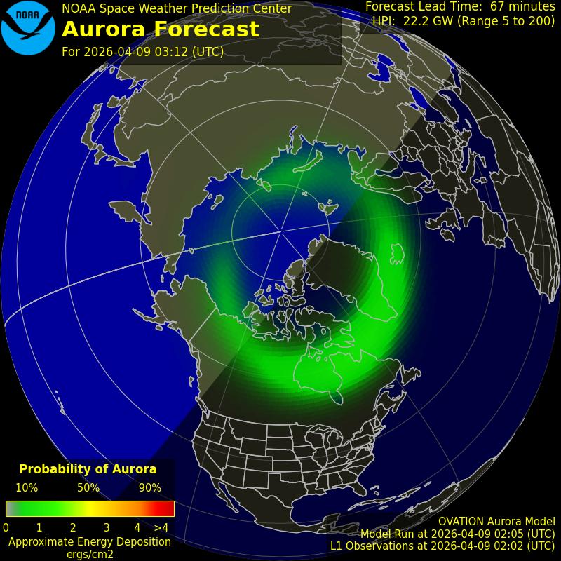 Aurora Oval Northern Hemisphere
