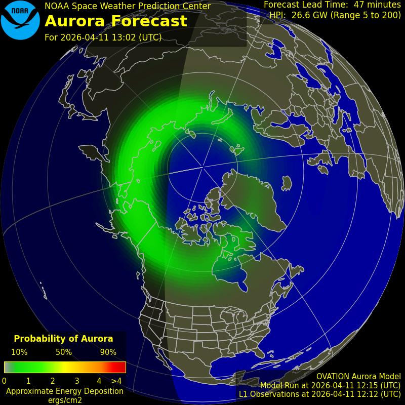 Aurora Oval Northern Hemisphere