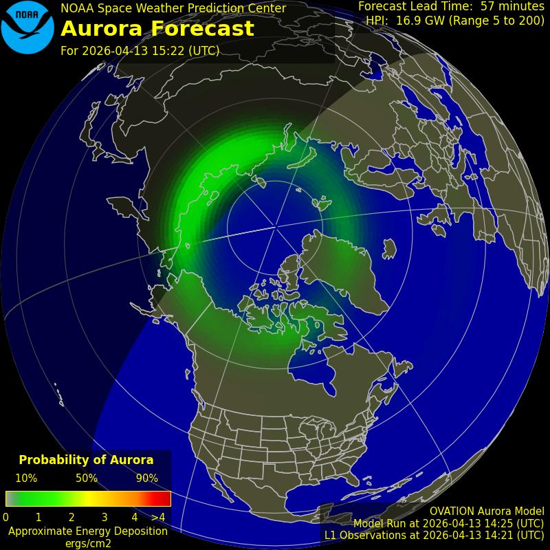 Aurora Oval Northern Hemisphere