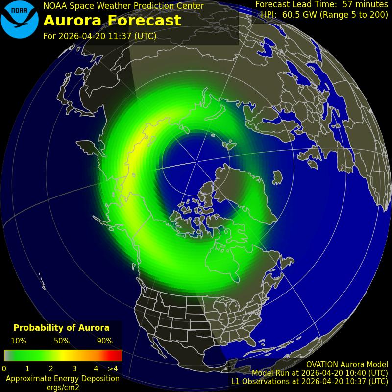 Aurora Oval Northern Hemisphere