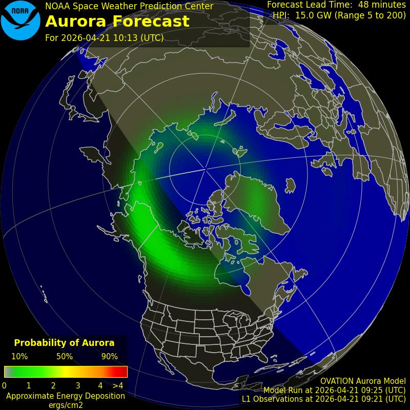 Aurora Oval Northern Hemisphere