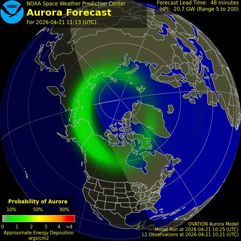 Aurora Oval Northern Hemisphere