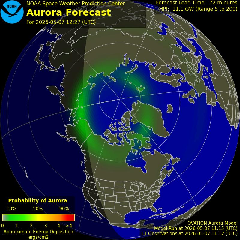 Aurora Oval Northern Hemisphere