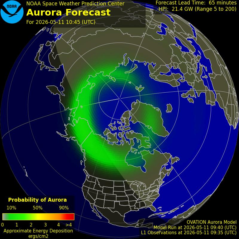 Aurora Oval Northern Hemisphere