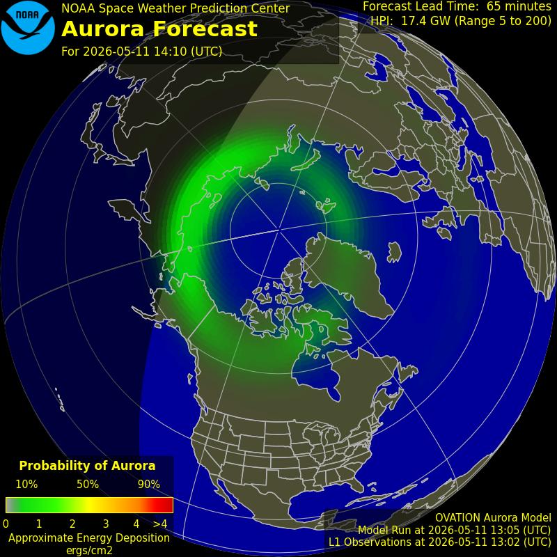Aurora Oval Northern Hemisphere