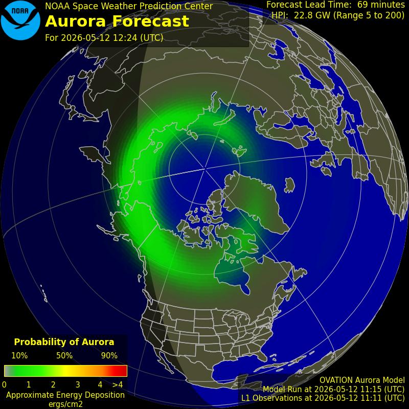 Aurora Oval Northern Hemisphere