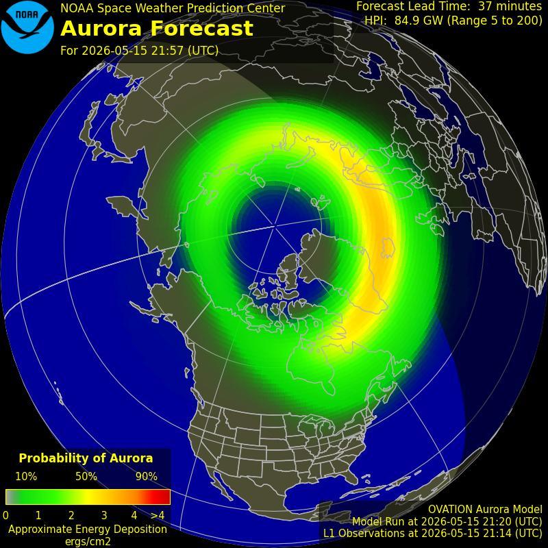 Aurora Oval Northern Hemisphere