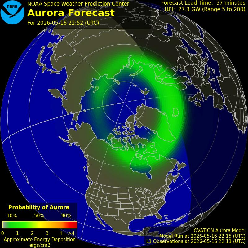 Aurora Oval Northern Hemisphere