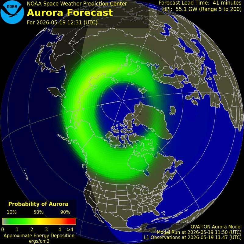 Aurora Oval Northern Hemisphere