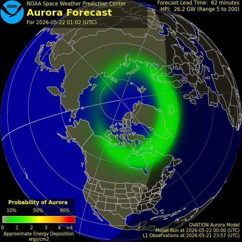 Aurora Oval Northern Hemisphere
