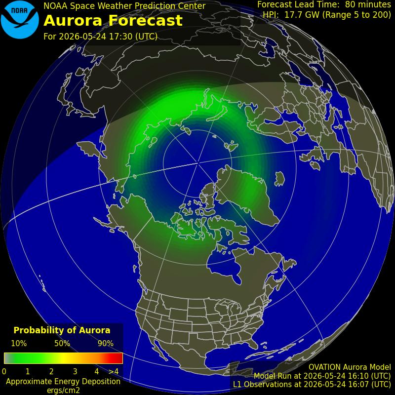 Aurora Oval Northern Hemisphere