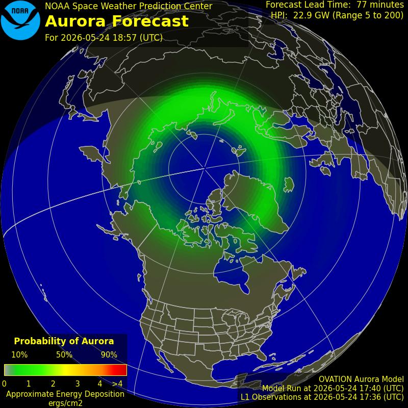 Aurora Oval Northern Hemisphere