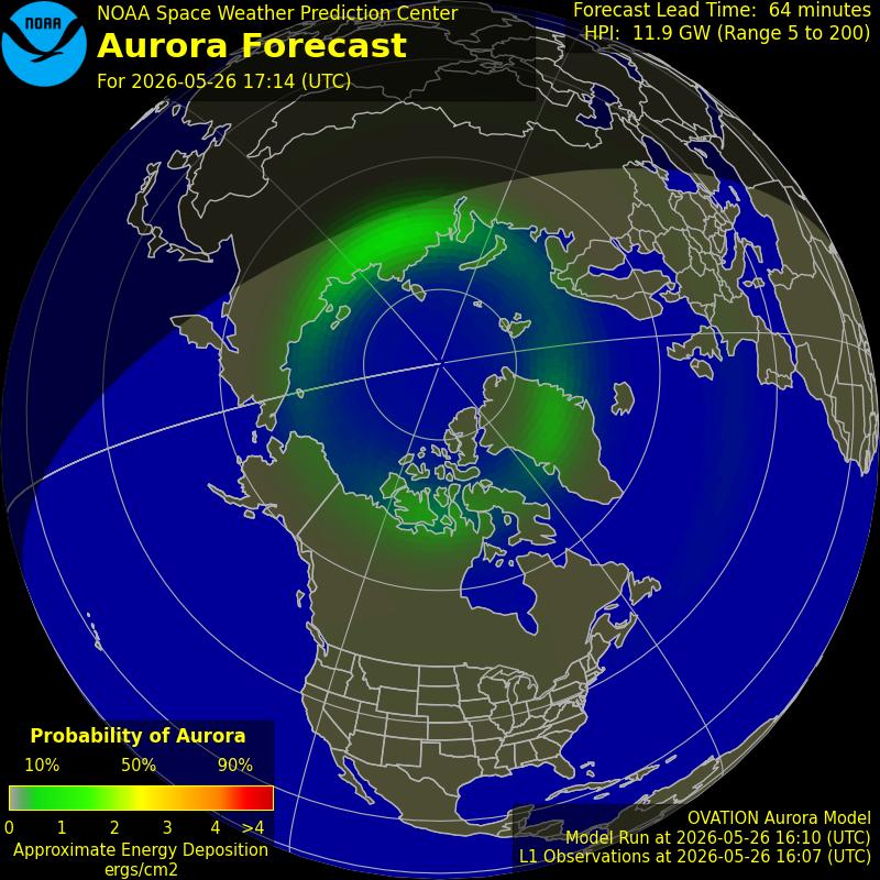 Aurora Oval Northern Hemisphere