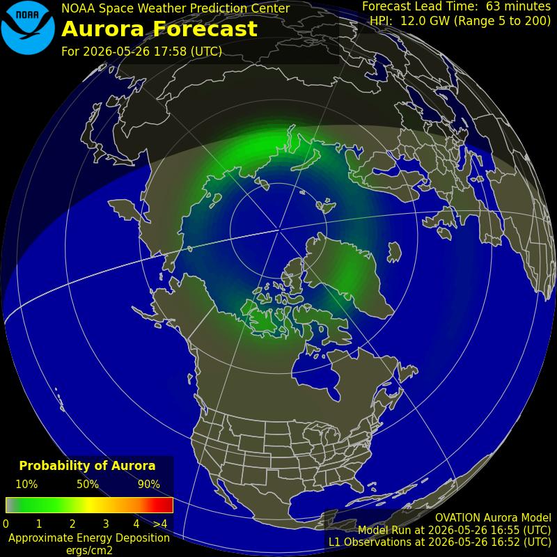 Aurora Oval Northern Hemisphere