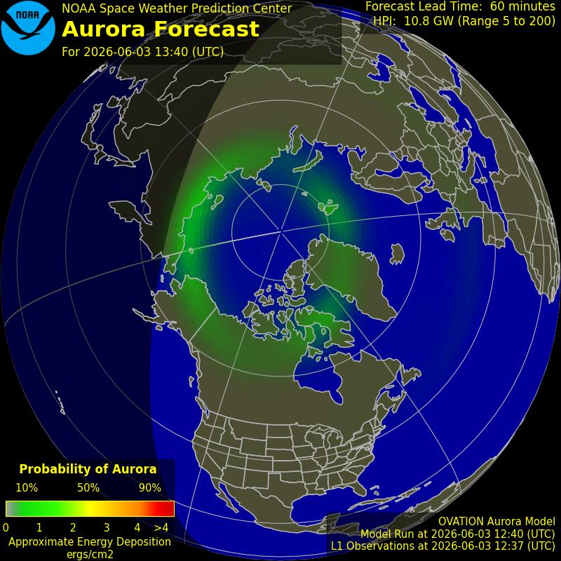 Aurora Oval Northern Hemisphere