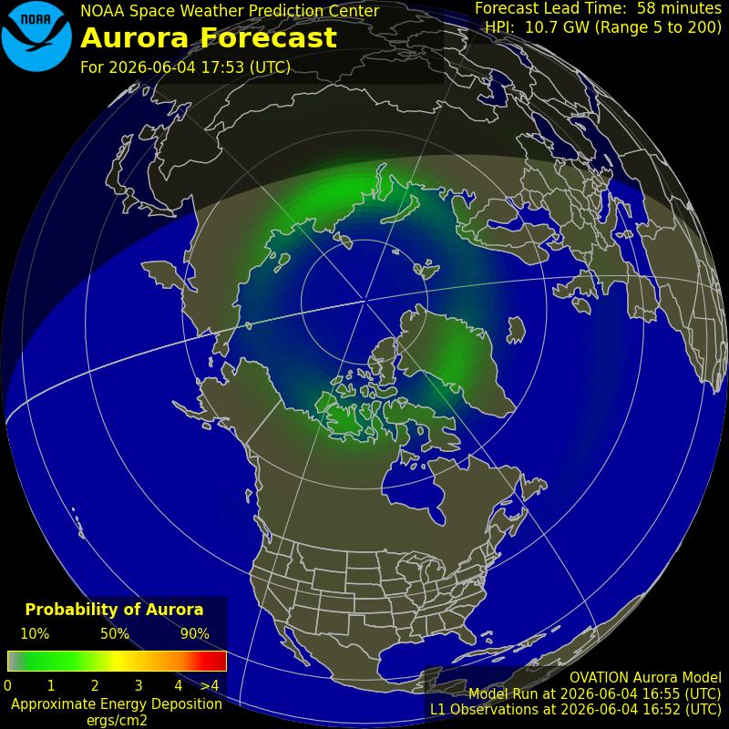 Aurora Oval Northern Hemisphere