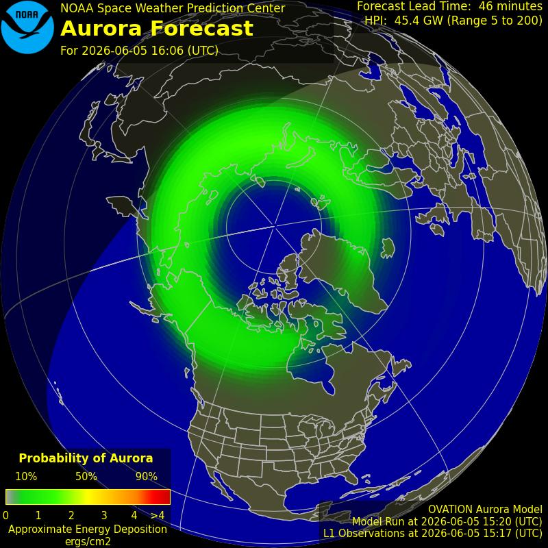 Aurora Oval Northern Hemisphere