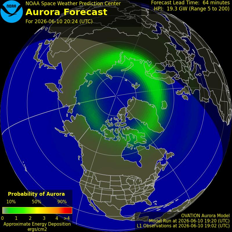Aurora Oval Northern Hemisphere