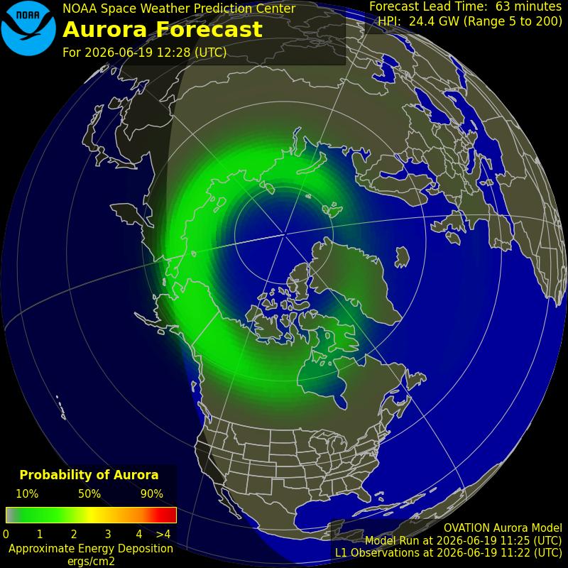 Aurora Oval Northern Hemisphere