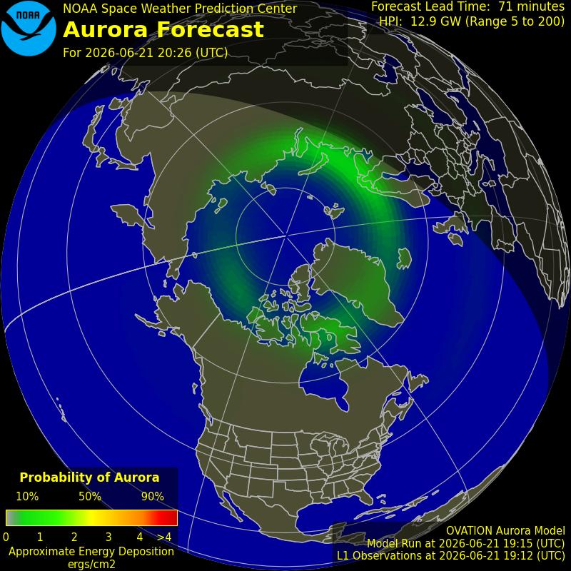 Aurora Oval Northern Hemisphere