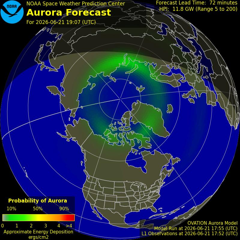 Aurora Oval Northern Hemisphere