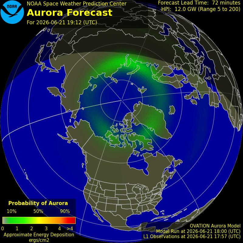Aurora Oval Northern Hemisphere