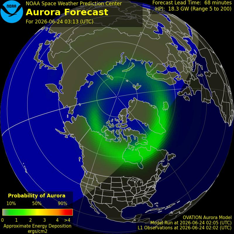 Aurora Oval Northern Hemisphere