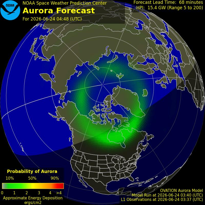 Aurora Oval Northern Hemisphere