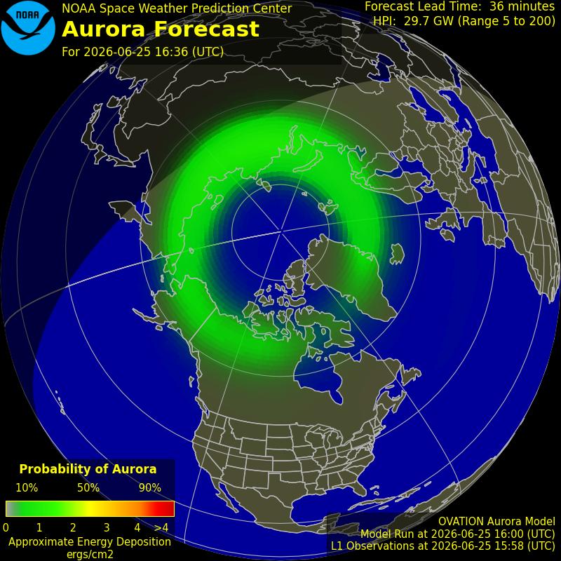 Aurora Oval Northern Hemisphere
