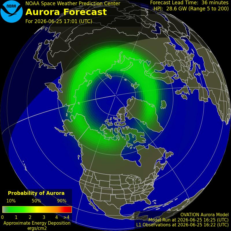 Aurora Oval Northern Hemisphere