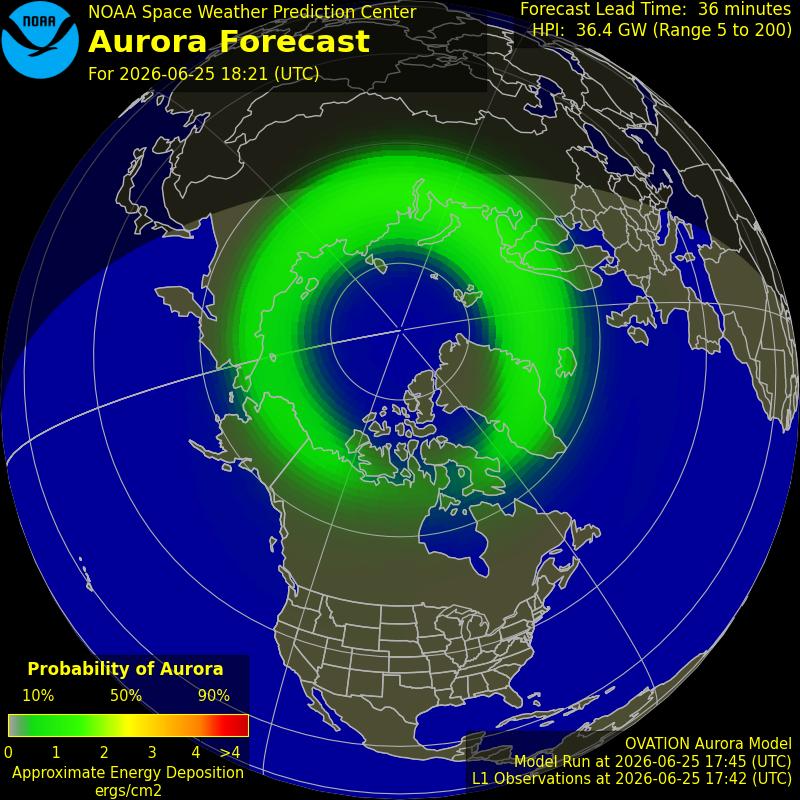 Aurora Oval Northern Hemisphere