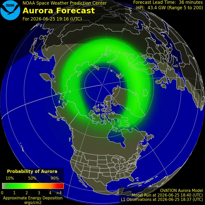 Aurora Oval Northern Hemisphere