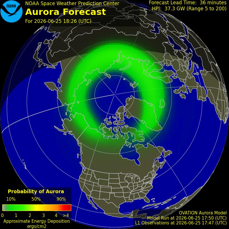 Aurora Oval Northern Hemisphere