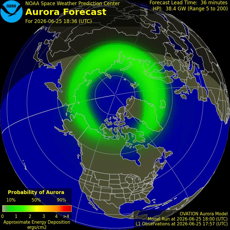 Aurora Oval Northern Hemisphere