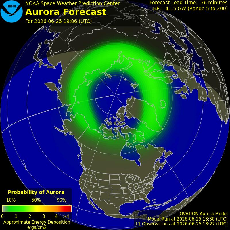 Aurora Oval Northern Hemisphere