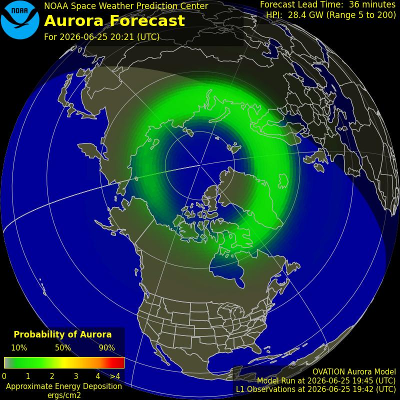 Aurora Oval Northern Hemisphere